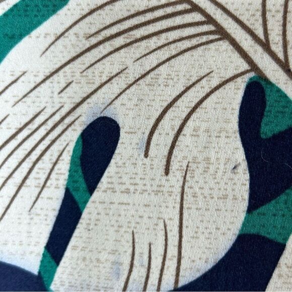 Womens Tropical Leaf Print lightweight Spring Casual Bomber Jacket‎ Large - Picture 7 of 7